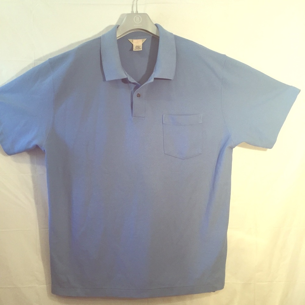 SOLD!!!🥳 L.L.BEAN XL AZURE BLUE POLO👕 EXCELLENT CONDITION